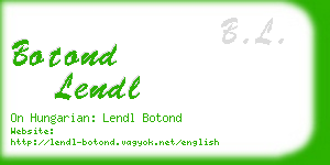 botond lendl business card